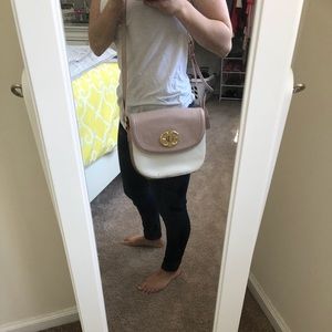Emma Fox pink & white crossbody